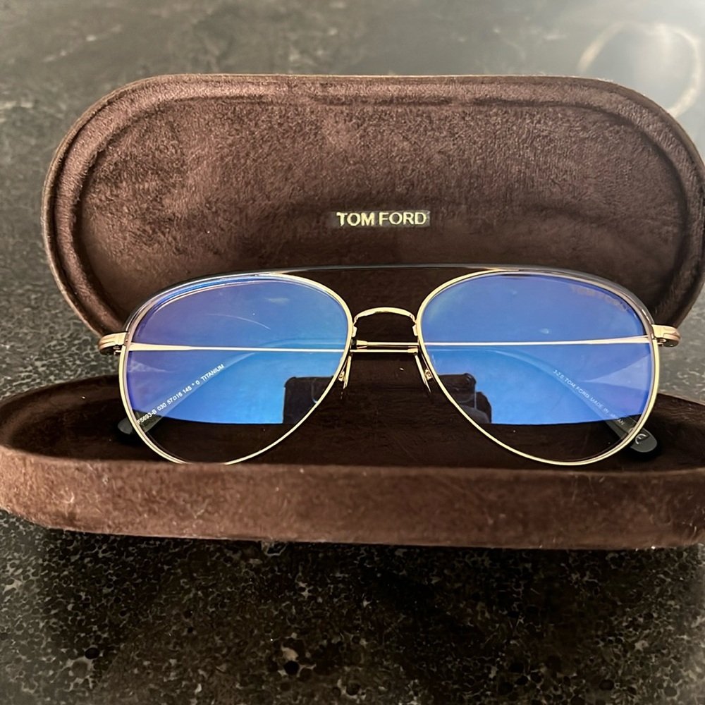 New Authentic Tom Ford TF5693-B 030 Pilot Eyeglasses
